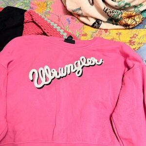 wrangler long sleeve crop top